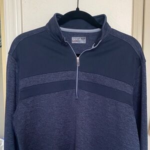 Bolle Men's Navy Blue Quarter-Zip Sweater